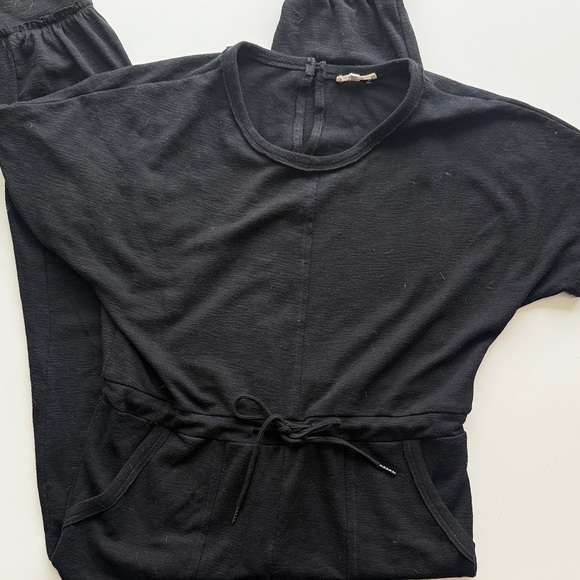 in loom Pants - In Loom black short sleeve pant jumpsuit Large